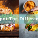 Plant-Based Meat Burger vs Real Burger Spot the Difference